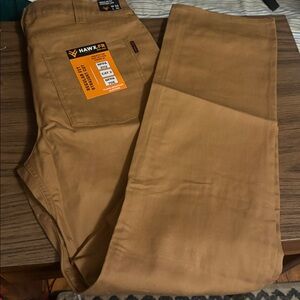 HAWX FR Men’s Regular Fit Straight Leg Tan Work Pants